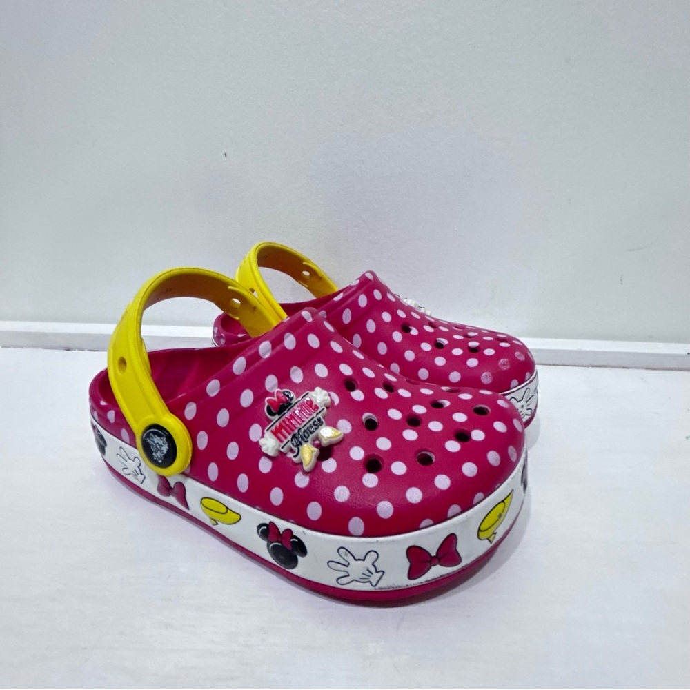 Crocs‎ Disney Kids Minnie Mouse Light Up Clogs Slip On Sandals Size 11 Works